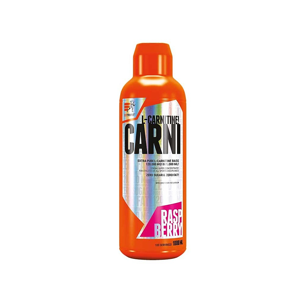 Extrifit Carni L-Carnitine 120 000 mg výživový doplnok pre športovcov príchuť Raspberry 1000 ml