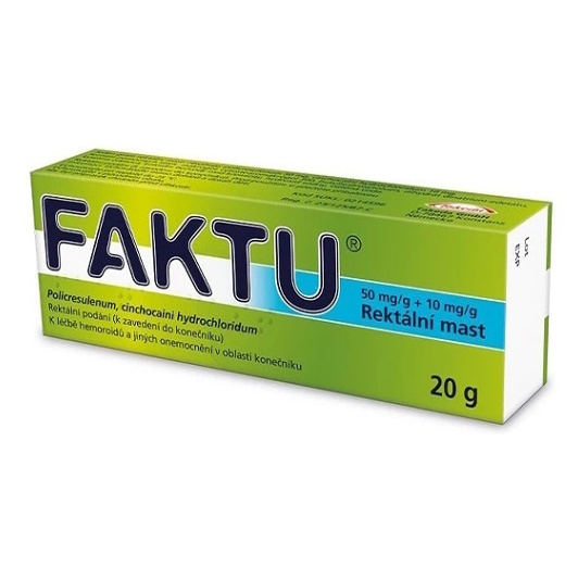 Faktu masť proti hemoroidom 20 g kúpite na Mojalekaren.sk