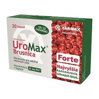 FARMAX Uromax brusnica FORTE 10+10 kapsúl, expirácie