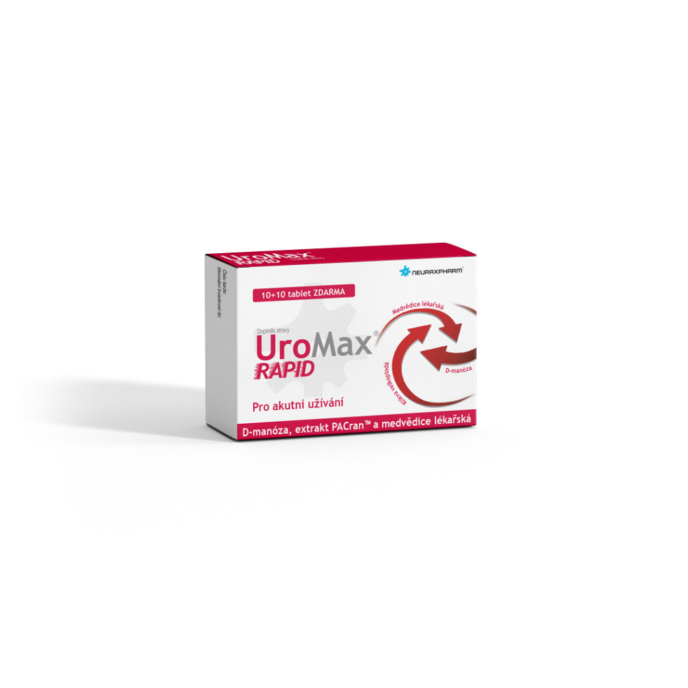 NEURAXPHARM Uromax rapid 10 +10 tabliet ZADARMO
