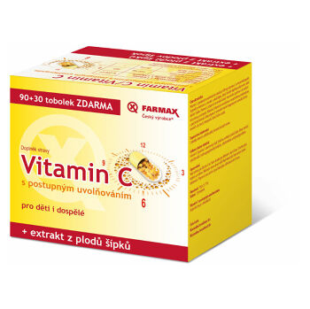 FARMAX Vitamín C s postupným uvoľňovaním 90 + 30 toboliek