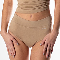 FAVAB Bambusové inkontinenčné nohavičky s vysokým pásom LINA telové, Veľkosť: M