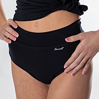 FAVAB Micromodalové menštruačné a inkontinenčné nohavičky LINA čierne, Veľkosť: M