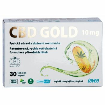 FAVEA CBD Gold 10 mg 30 kapsúl, expirácie