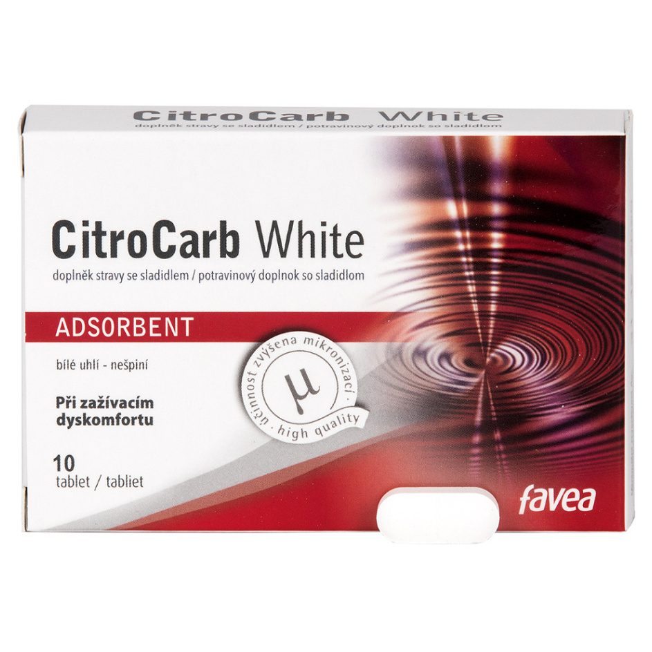 FAVEA CitroCarb White 10 tabliet kúpite na Mojalekaren.sk