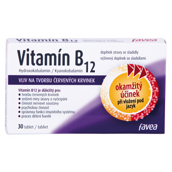 FAVEA Vitamín B12 30 tabliet