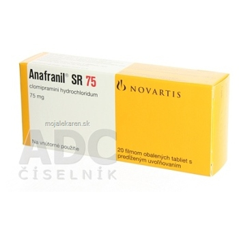 ANAFRANIL SR 75 tbl flp 1x20 ks (Lieky na predpis)