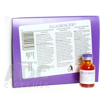 Fluorescite sol inj (liek.inj.skl.) 12x5 ml (Lieky na predpis)