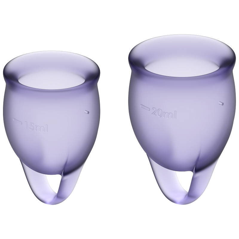 Satisfyer Feel Confident Menstrual Cup menštruačný kalíšok Purple