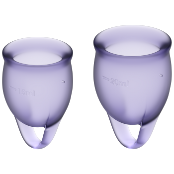 SATISFYER Feel confident lila menštruačný kalíšok fialový (Menštruačné kalíšky) - Hygienické