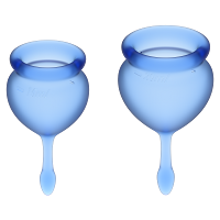 SATISFYER Feel good blue menštruačný kalíšok modrý