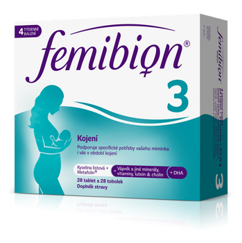 FEMIBION 3 Dojčenie 28 tabliet + 28 kapsúl