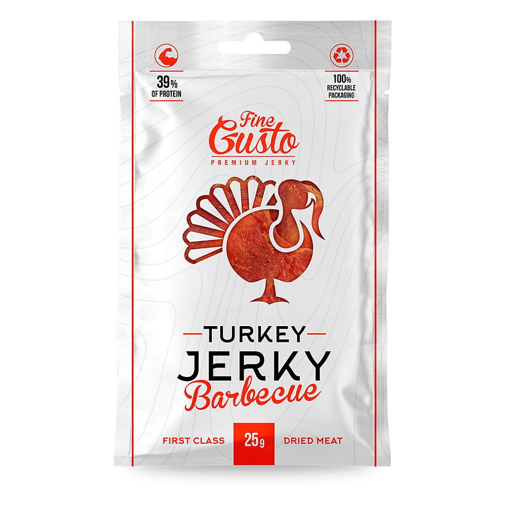 FINE GUSTO Morčacie jerky BBQ 25 g