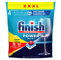 FINISH Power All in 1 Kapsule do umývačky riadu Lemon Sparkle 80 ks