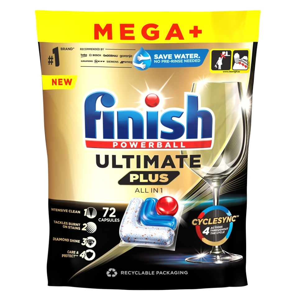 FINISH Ultimate Plus All in 1 Kapsule do umývačky riadu 72 ks
