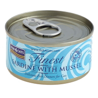 FISH4CATS Finest sardinka s mušľami konzerva pre mačky 70 g