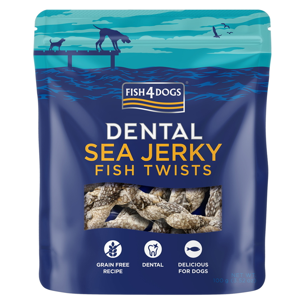 E-shop FISH4DOGS Dentálne maškrty pre psov morská ryba závitky 100 g