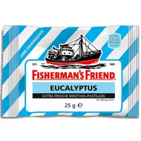 FISHERMANS Friend cukríky dia eukalyptus modré 25 g