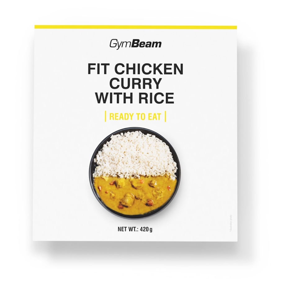 GYMBEAM Fit kuracie karí s ryžou na indický spôsob ready to eat 420 g