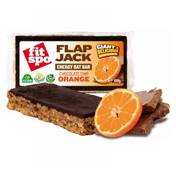 FIT SPO Flapjack Čokoláda & pomaranč s polevou 100 g