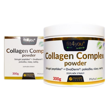 FIT4YOU Collagen complex powder ananás 300 g, expirácie