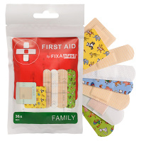 FIXAplast First aid family náplasť mix 36 kusov