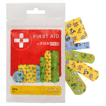 FIXAplast First aid kids náplasť mix 24 kusov