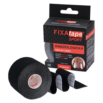 FIXAPLAST Fixatape sport standard tejpovacia páska 5 cm x 5m čierna 1 ks (Tejpy)
