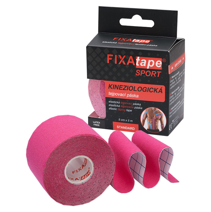 FIXAPLAST Fixatape šport štandard tejpovacia páska 5 cm x 5m ružová 1 kus kúpite na Mojalekaren.sk