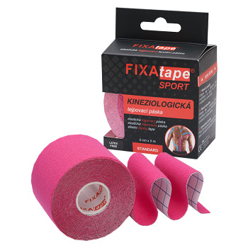 FIXAPLAST Fixatape šport štandard tejpovacia páska 5 cm x 5m ružová 1 kus