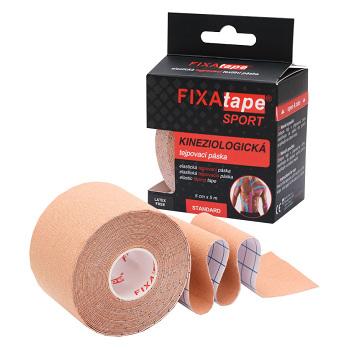 FIXAPLAST Fixatape šport štandard tejpovacia páska 5 cm x 5m telová 1 kus