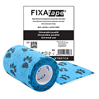 FIXATAPE Stretch samofixačné ovínadlo 7,5 cm x 450 cm modrej labky
