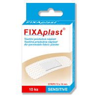 FIXAPLAST Sensitive strip náplasť 72 x 19 mm 10 ks