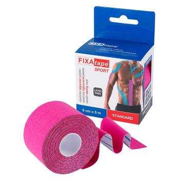 FIXAPLAST Fixatape šport štandard tejpovacia páska 5 cm x 5m ružová 1 kus