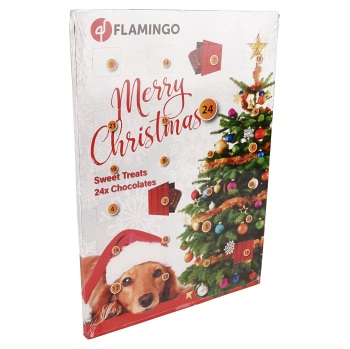 KARLIE FLAMINGO Adventný kalendár s maškrtami pre psov, expirácie