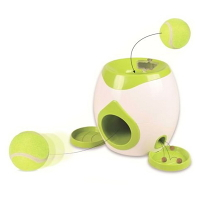 FLAMINGO Interaktívna hračka na maškrty s tenisovou loptičkou pre psov 29 x 19 x 18 cm 1 ks