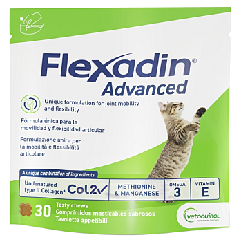 FLEXADIN Advanced pre mačky 30 tabliet (Veterinárne výživové doplnky na kĺby pre mačky)