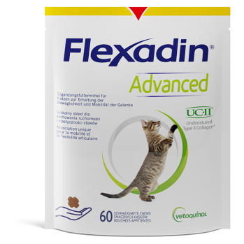 FLEXADIN Advanced pre mačky 60 tabliet (Veterinárne výživové doplnky na kĺby pre mačky)