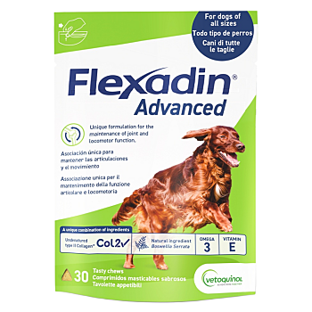 FLEXADIN Advanced pre psov 30 tabliet (Veterinárne výživové doplnky na kĺby)