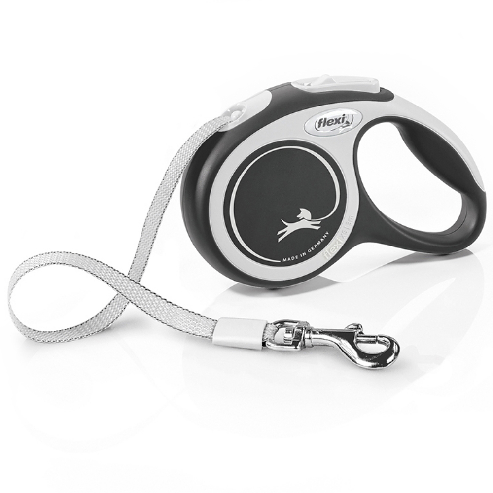FLEXI New Comfort vodítko pre psov pásik čierna 1 ks, Veľkosť vodítka: XS - 3 m