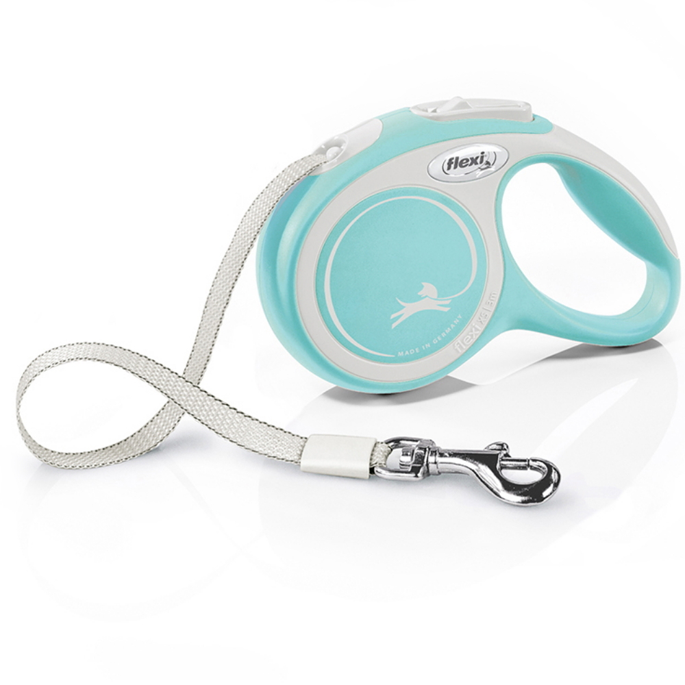 FLEXI New Comfort vodítko pre psov pásik svetlo modrá 1 ks, Veľkosť vodítka: S - 5 m
