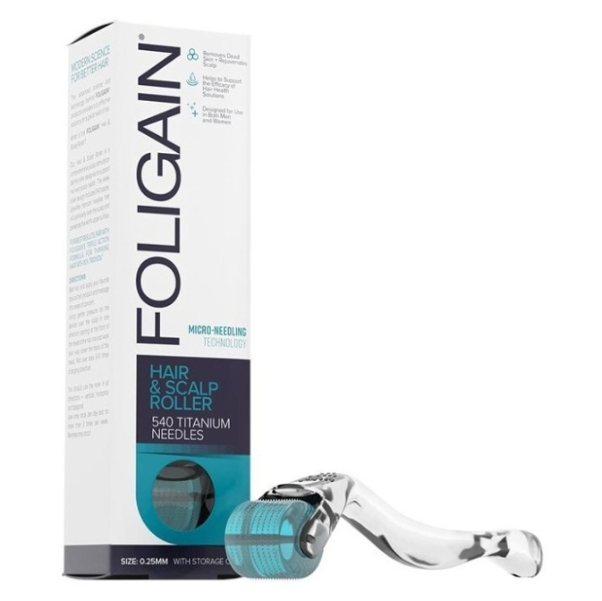 E-shop FOLIGAIN Hair&Scalp Roller pre rast vlasov s titánovými ihličkami