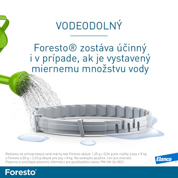 FORESTO 4,50 g + 2,03 g Obojok pre psov nad 8 kg dĺžka 70 cm (Obojky proti kliešťom a blchám pre psov) - Vodeodolné - obrázok 2/3
