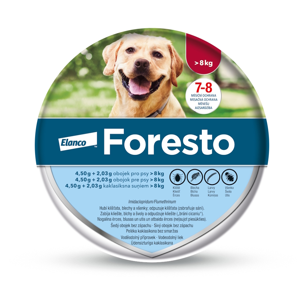 FORESTO Obojok pre psy nad 8 kg 70 cm