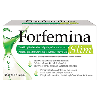 FORFEMINA Slim odvodnenie tela 60 kapsúl (Detoxikácia celého tela) - Viaczložkové