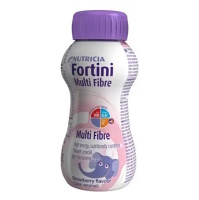 FORTINI Compact multi fibre s jahodovou príchuťou 4x125 ml