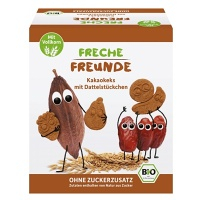 FRECHE FREUNDE Bio kakaové sušienky s kúskami datlí 12m+ 125 g