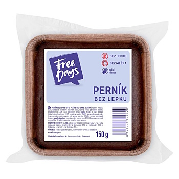 FREE DAYS Medovník bez lepku 150 g (Čerstvé bezlepkové pečivo) - Viaczložkové, Sladké