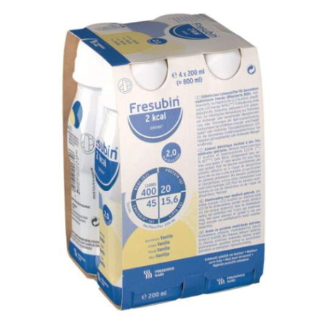 Fresubin 2,0 kcal /ml Drink príchuť vanilková 4x200ml