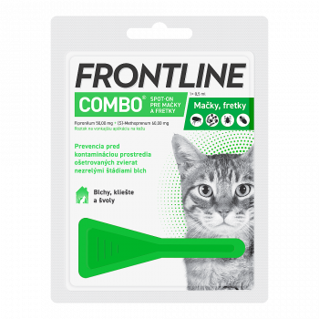 FRONTLINE Combo Spot-On pre mačky a fretky sol (na kožu) 1x0,5 ml 